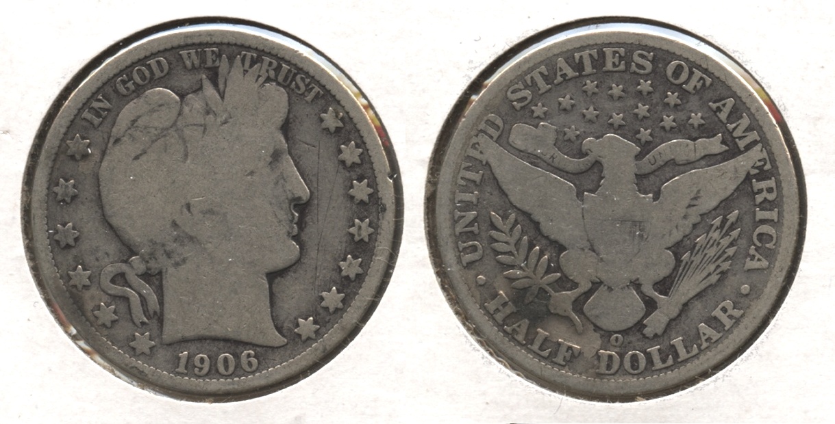 1906-O Barber Half Dollar Good-4 #j