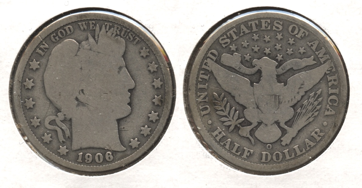 1906-O Barber Half Dollar Good-4 #k
