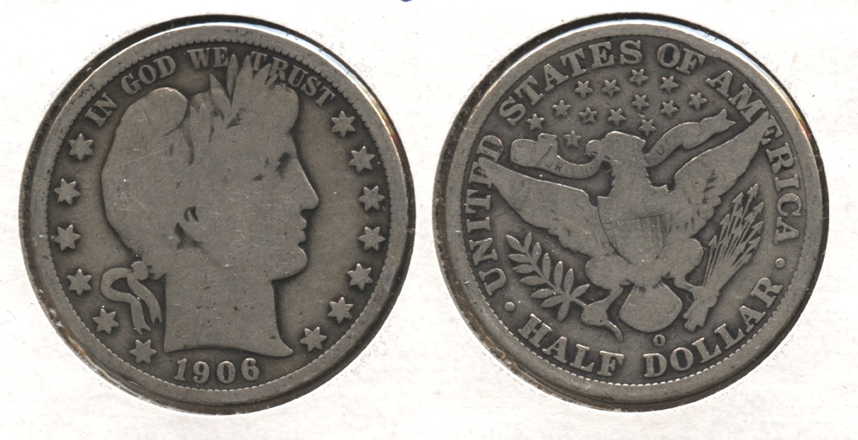 1906-O Barber Half Dollar Good-4 #l