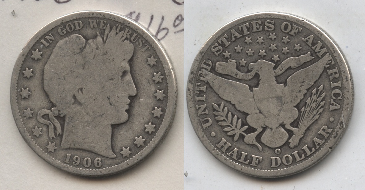 1906-O Barber Half Dollar Good-4 #n