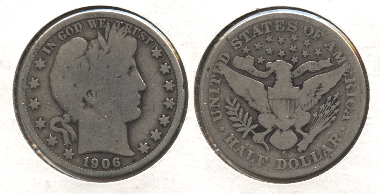 1906-S Barber Half Dollar Good-4 #a