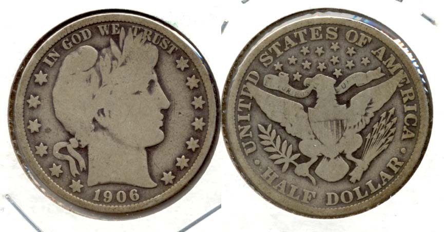 1906 Barber Half Dollar Good-4