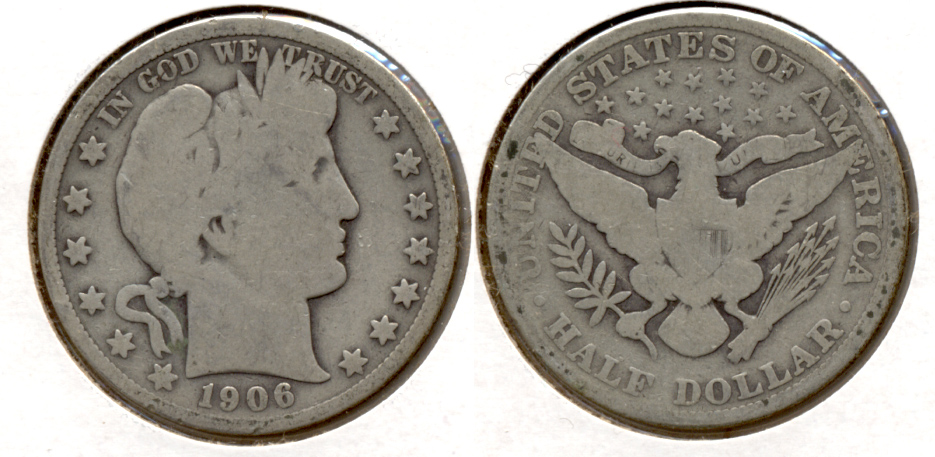 1906 Barber Half Dollar Good-4 c