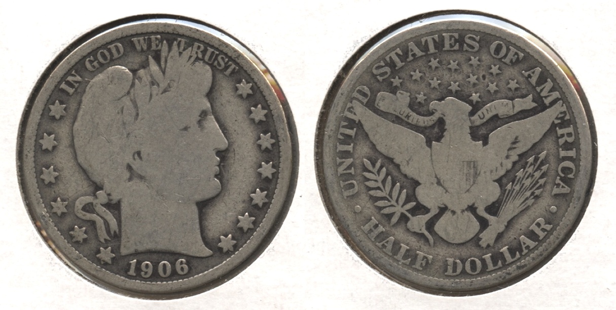 1906 Barber Half Dollar Good-4 #r