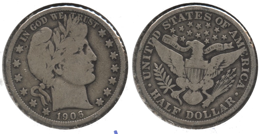 1906 Barber Half Dollar VG-8 #a