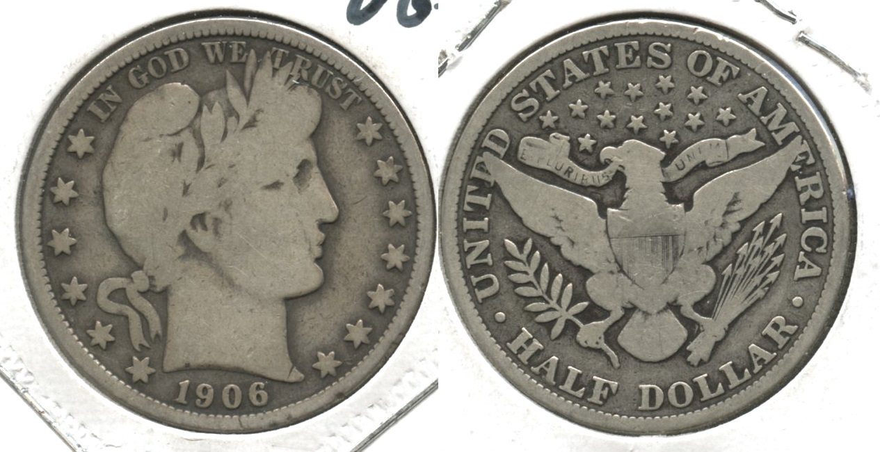 1906 Barber Half Dollar VG-8 #b