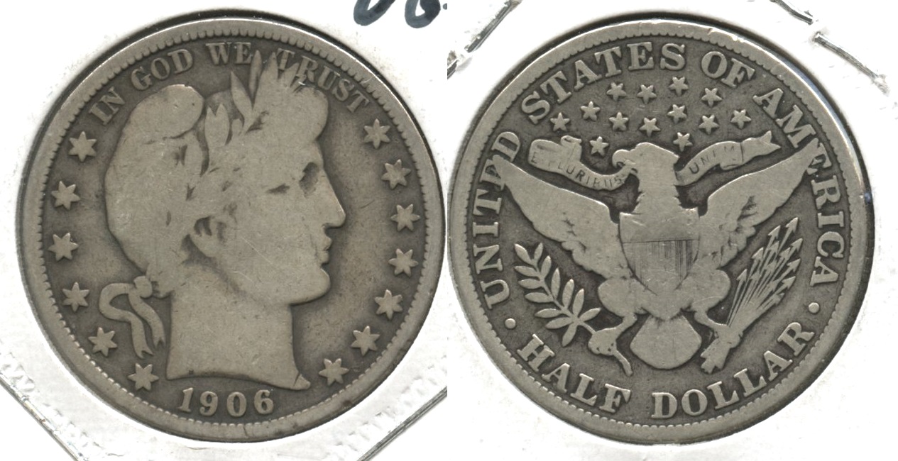 1906 Barber Half Dollar VG-8 #b