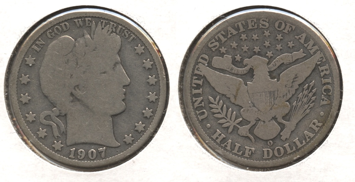 1907-O Barber Half Dollar Good-4 #j