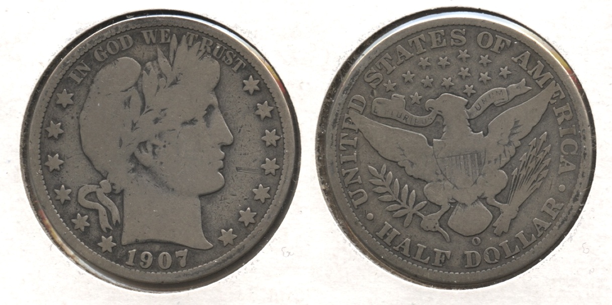 1907-O Barber Half Dollar Good-4 #n