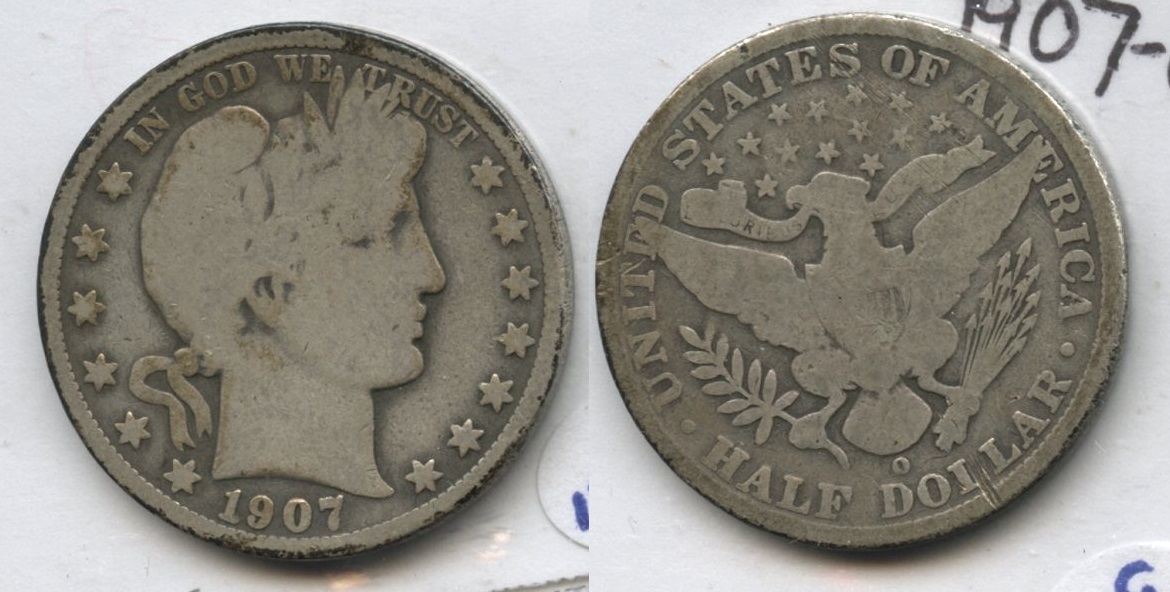 1907-O Barber Half Dollar Good-4 #s