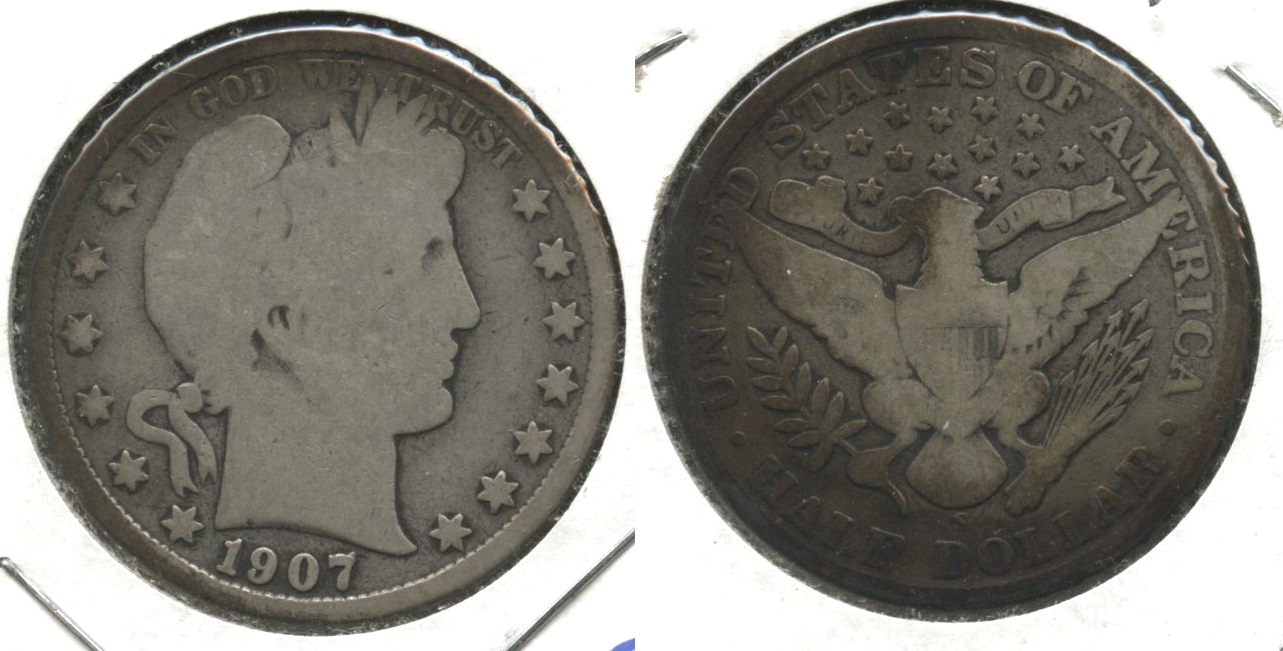 1907-S Barber Half Dollar Good-4 #n