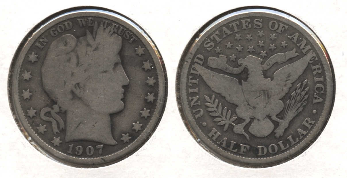 1907 Barber Half Dollar Good-4 #q