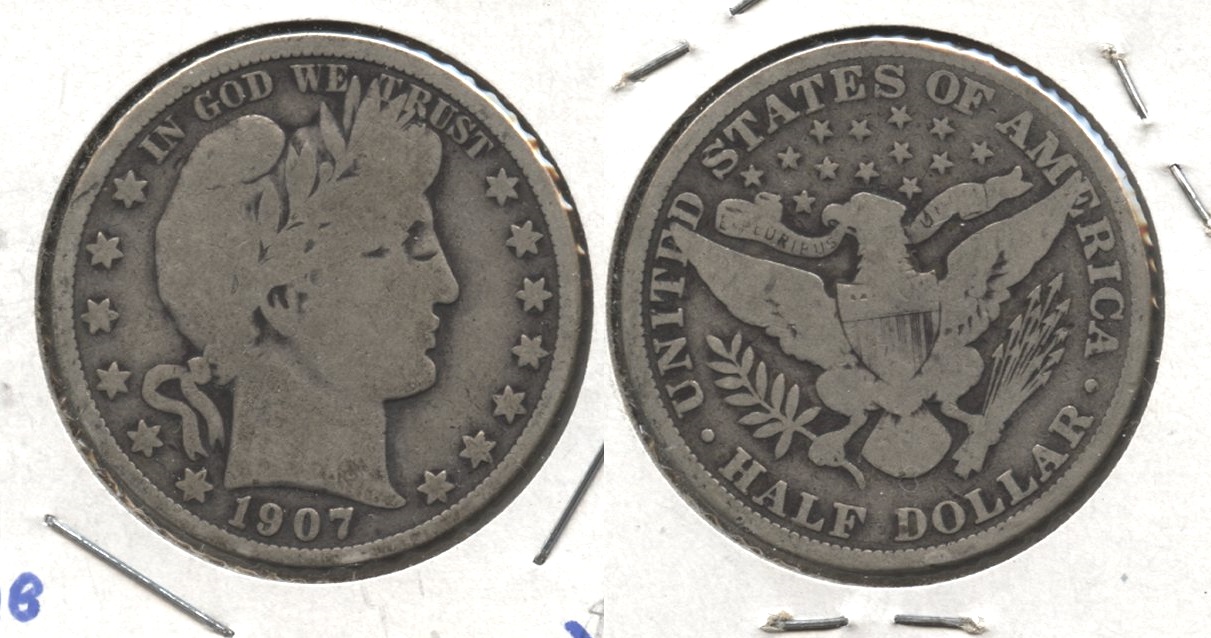 1907 Barber Half Dollar Good-4 #t