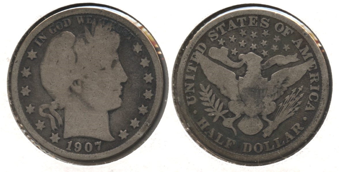1907 Barber Half Dollar Good-4 #v