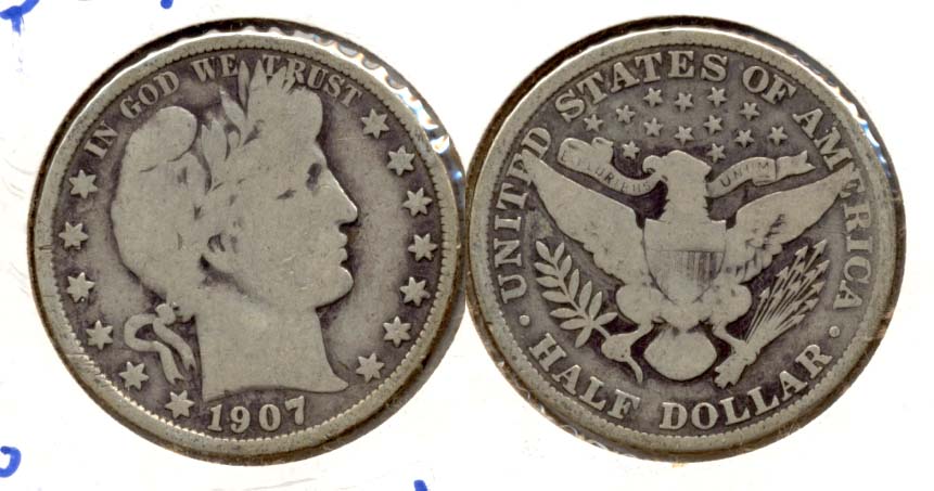 1907 Barber Half Dollar Good-6 a