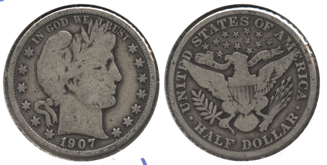 1907 Barber Half Dollar Good-6 #d