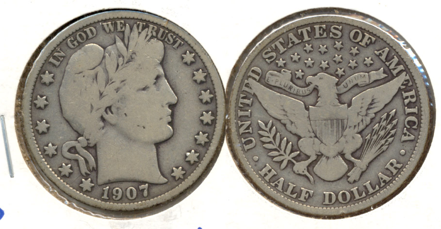 1907 Barber Half Dollar VG-8 a
