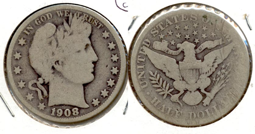 1908-O Barber Half Dollar AG-3