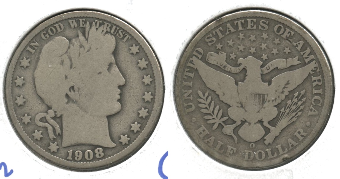 1908-O Barber Half Dollar Good-4 #aa