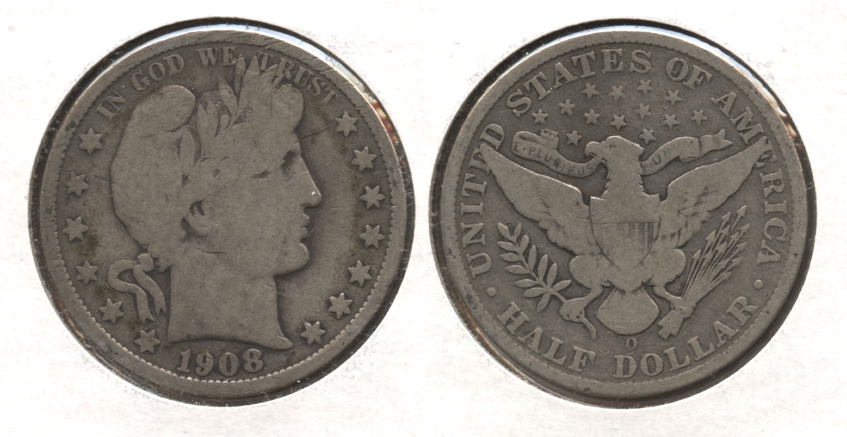1908-O Barber Half Dollar Good-4 #r