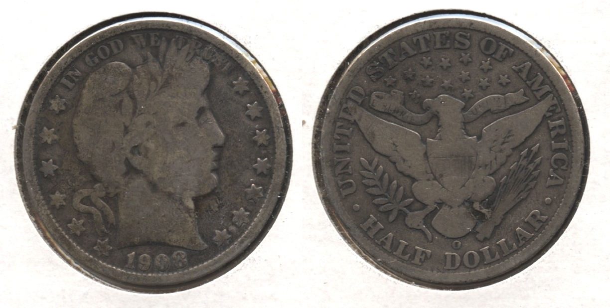 1908-O Barber Half Dollar Good-6 #b
