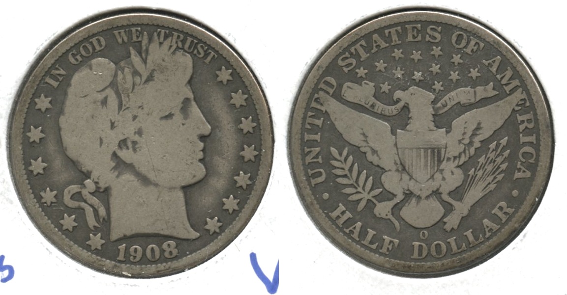 1908-O Barber Half Dollar Good-6 #c