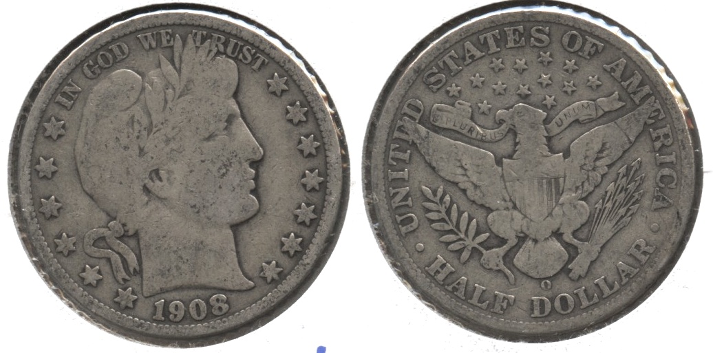 1908-O Barber Half Dollar VG-8 #h