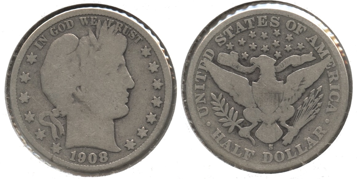 1908 Barber Half Dollar Good-6