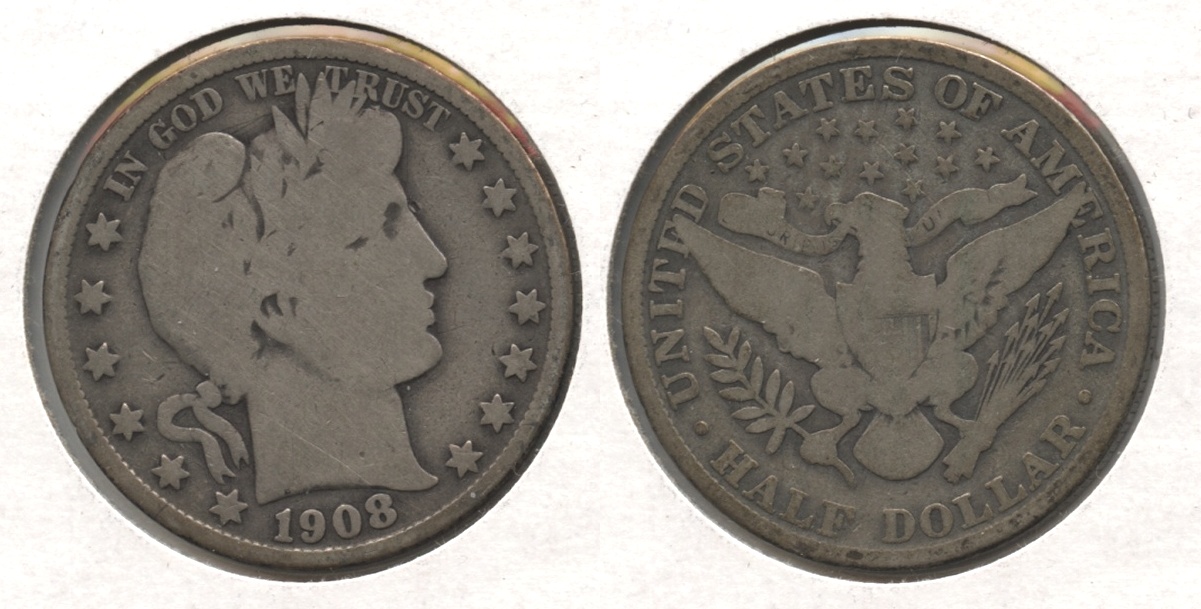 1908 Barber Half Dollar Good-4 #c