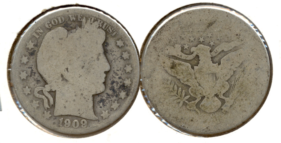 1909-O Barber Half Dollar AG-3 a