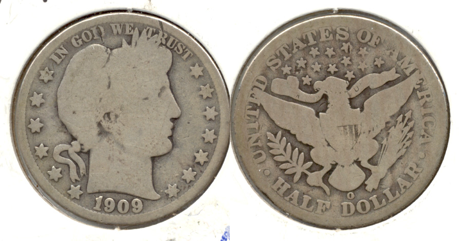 1909-O Barber Half Dollar AG-3 b