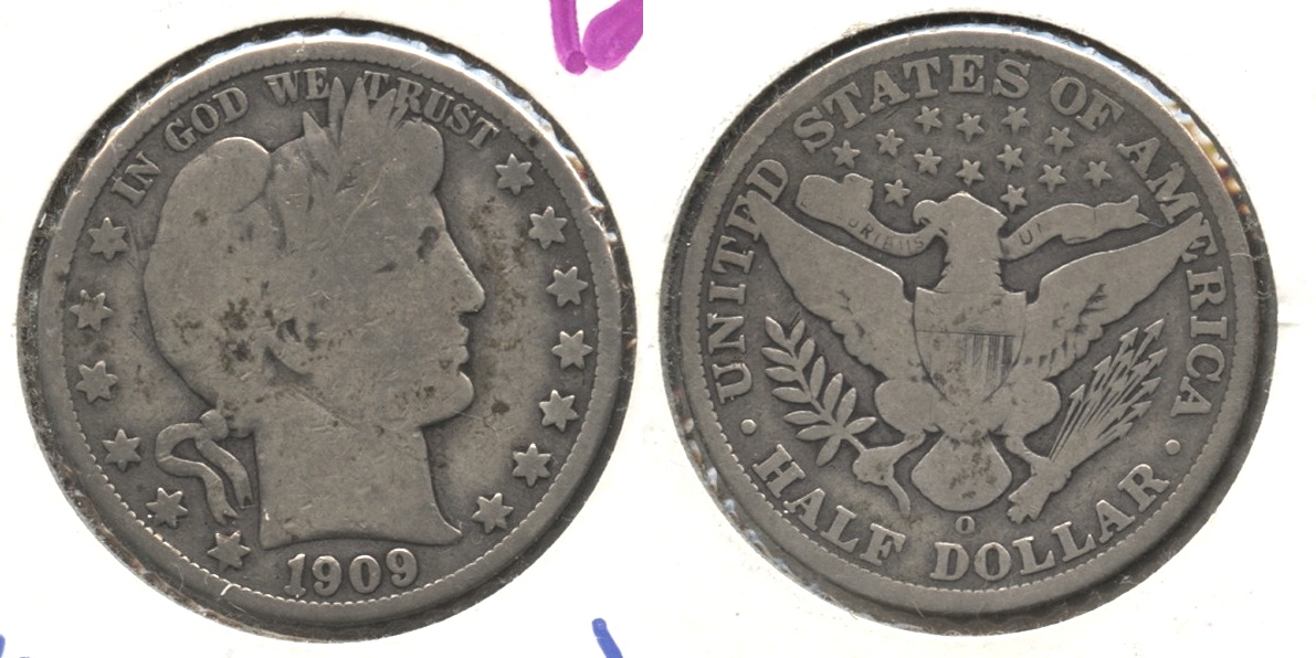 1909-O Barber Half Dollar Good-4