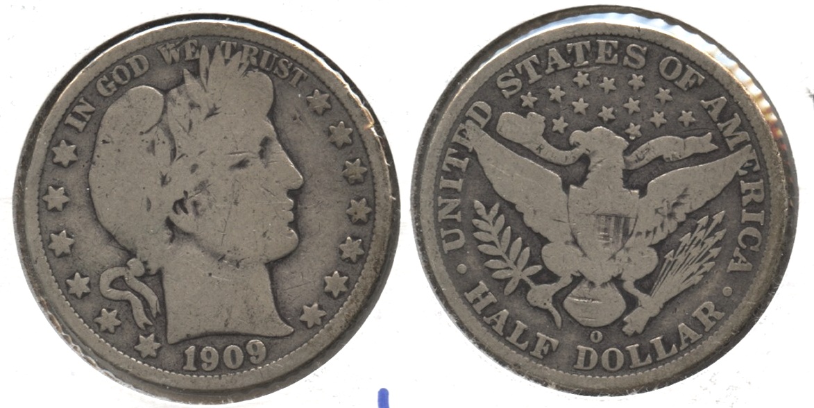 1909-O Barber Half Dollar Good-4 #a