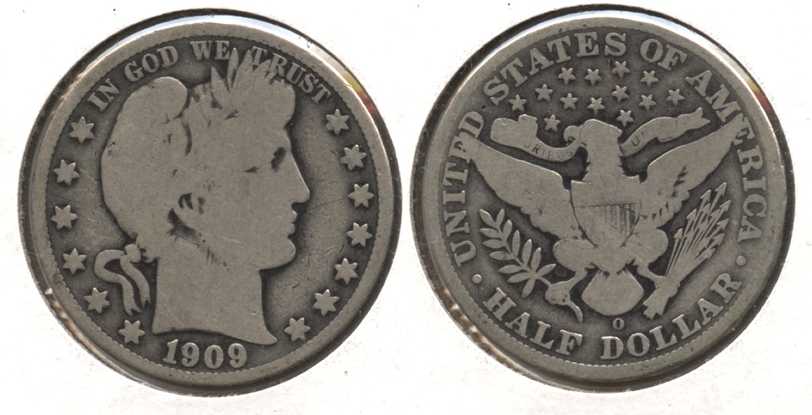 1909-O Barber Half Dollar Good-4 #b