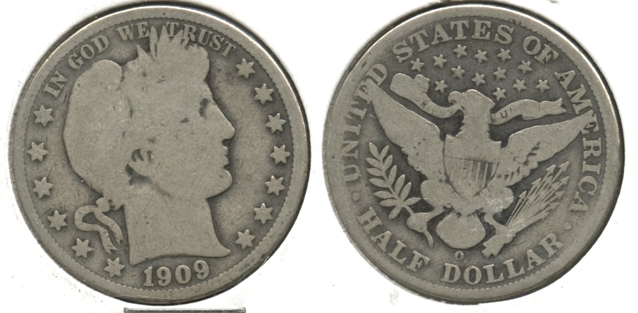 1909-O Barber Half Dollar Good-4 #i