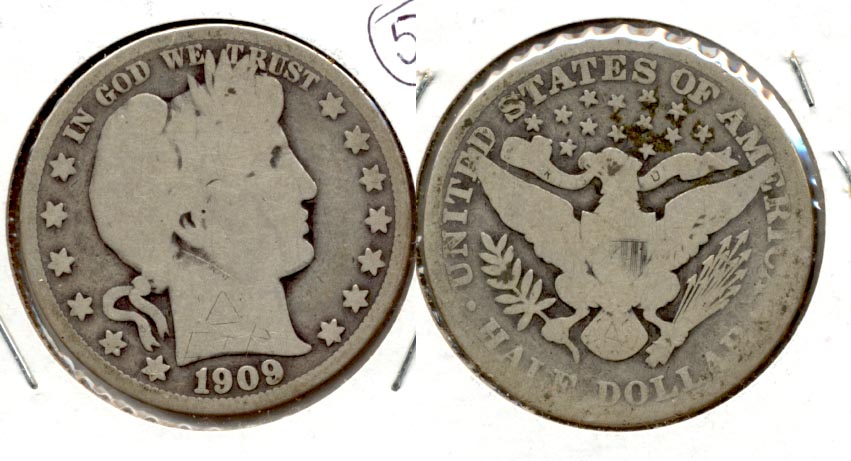 1909 Barber Half Dollar AG-3