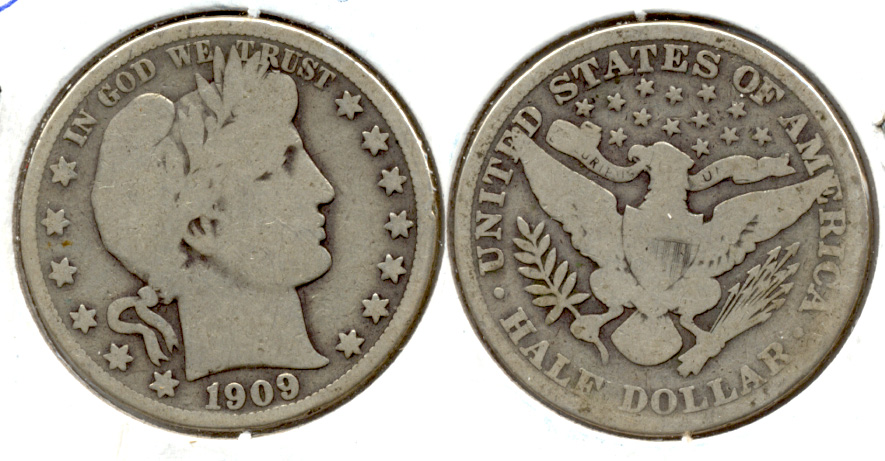1909 Barber Half Dollar Good-4 a