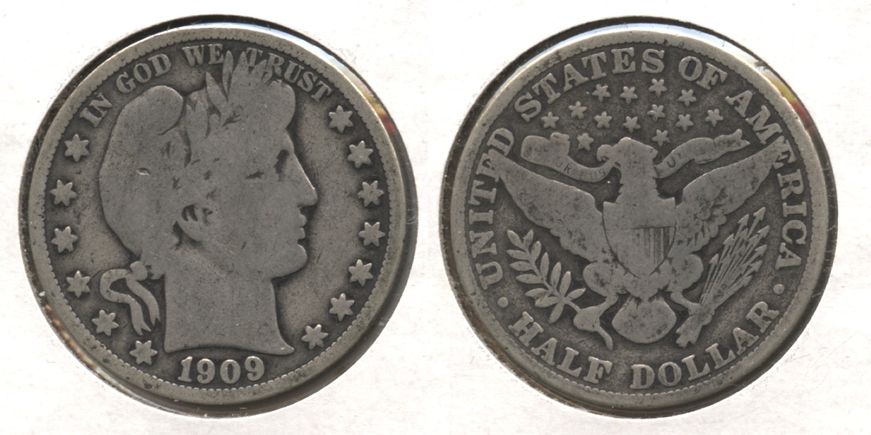 1909 Barber Half Dollar Good-4 #f