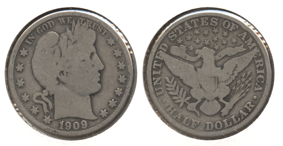 1909 Barber Half Dollar Good-4 #g