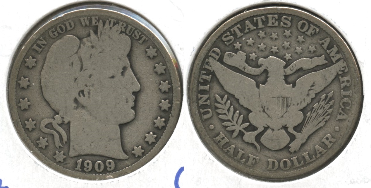 1909 Barber Half Dollar Good-4 #j