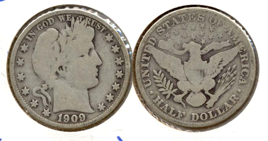1909 Barber Half Dollar Good-6 a