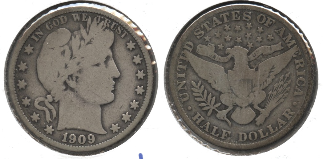 1909 Barber Half Dollar Good-6 #d