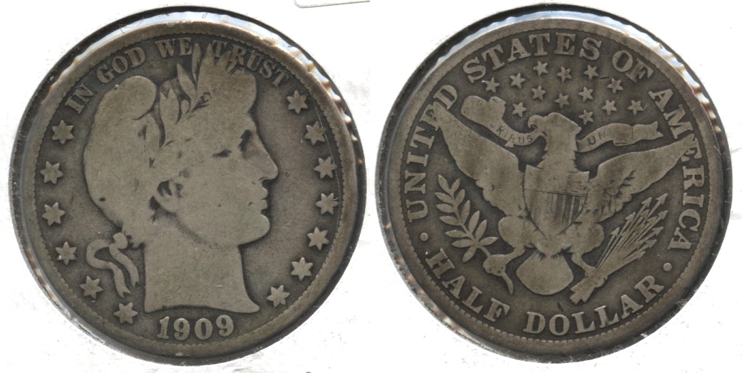 1909 Barber Half Dollar Good-6 #e