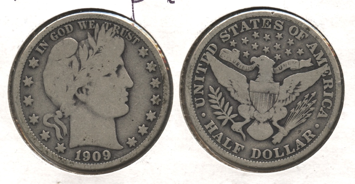 1909 Barber Half Dollar Good-6 #g
