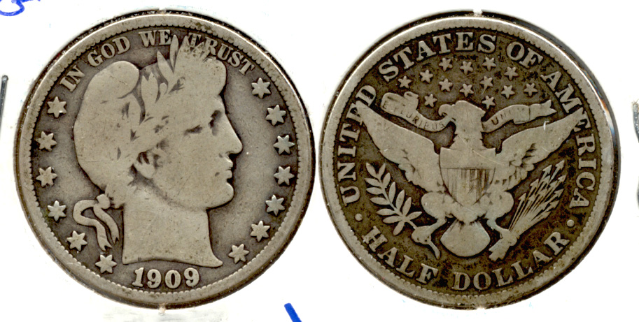 1909 Barber Half Dollar VG-8 c