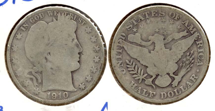 1910 Barber Half Dollar AG-3