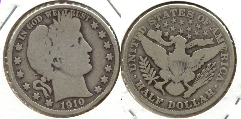 1910 Barber Half Dollar Good-4 g
