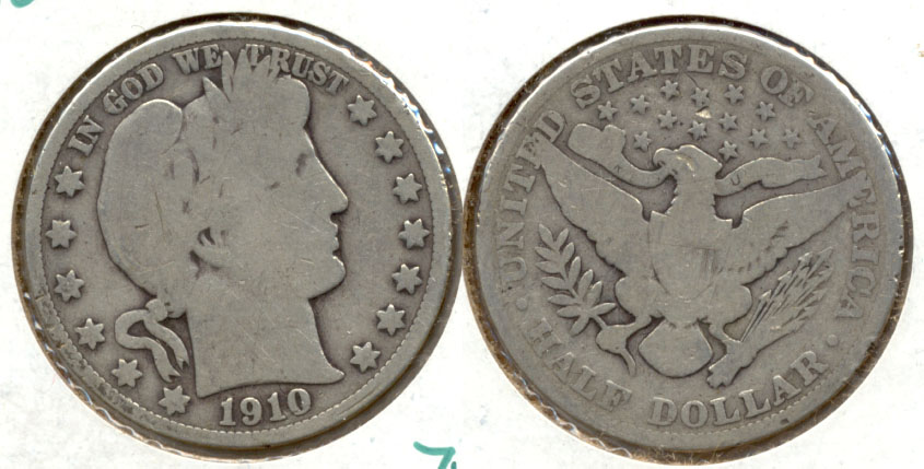 1910 Barber Half Dollar Good-4 i