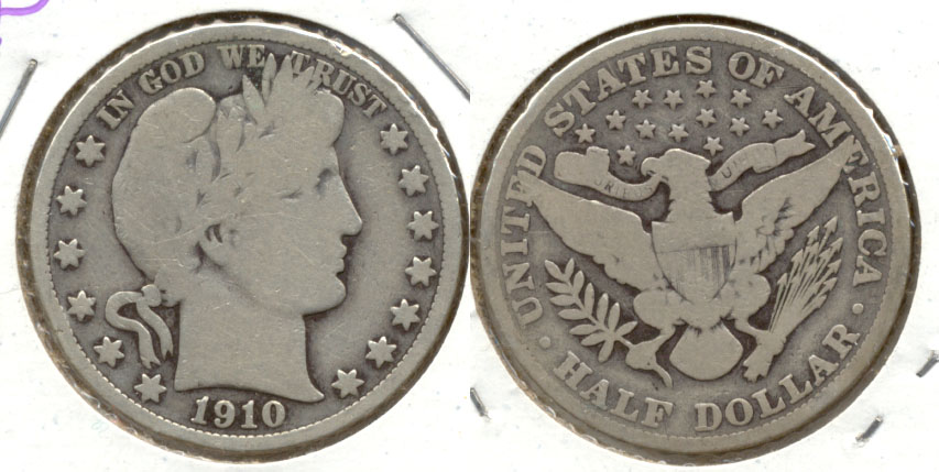 1910 Barber Half Dollar Good-4 l
