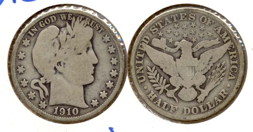 1910 Barber Half Dollar Good-4 n